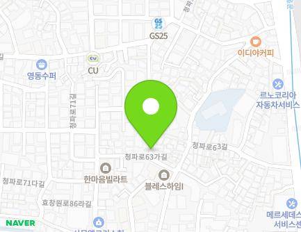 36 Cheongpa-ro 63ga-gil, Yongsan-gu, Seoul, Republic of Korea Map