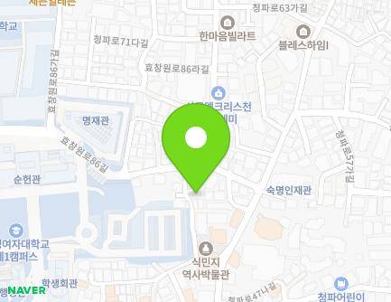 64-7 Hyochangwon-ro 86-gil, Yongsan-gu, Seoul, Republic of Korea Map