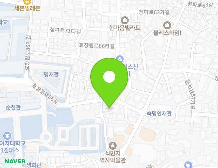 64-4 Hyochangwon-ro 86-gil, Yongsan-gu, Seoul, Republic of Korea Map