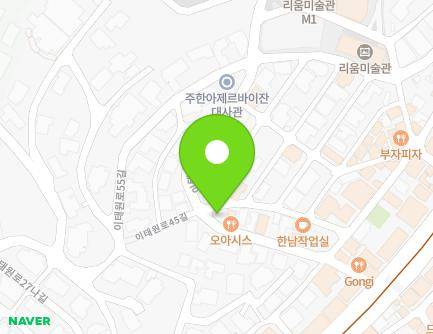 34 Itaewon-ro 45-gil, Yongsan-gu, Seoul, Republic of Korea Map