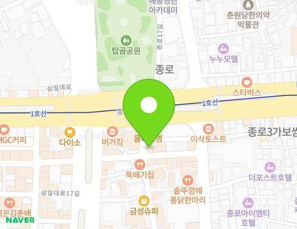 13 Samil-daero 20-gil, Jongno-gu, Seoul, Republic of Korea Map