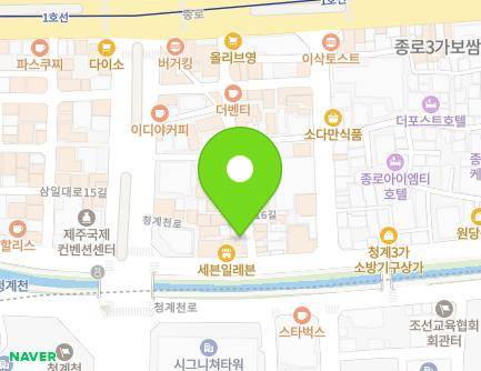 36 Jong-ro 16-gil, Jongno-gu, Seoul, Republic of Korea Map