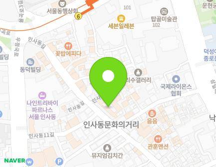 44 Insadong-gil, Jongno-gu, Seoul, Republic of Korea Map