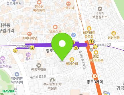 15-10 Donhwamun-ro 9ga-gil, Jongno-gu, Seoul, Republic of Korea Map
