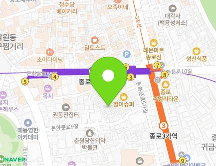 13-14 Donhwamun-ro 9ga-gil, Jongno-gu, Seoul, Republic of Korea Map