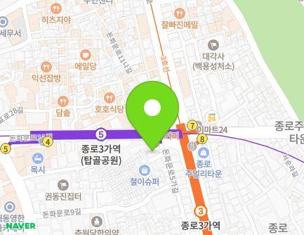 39 Donhwamun-ro 5ga-gil, Jongno-gu, Seoul, Republic of Korea Map