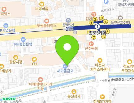 211-7 Cheonggyecheon-ro, Jongno-gu, Seoul, Republic of Korea Map