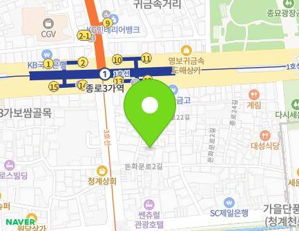 15-4 Jong-ro 20-gil, Jongno-gu, Seoul, Republic of Korea Map