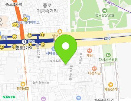 13-6 Jong-ro 22-gil, Jongno-gu, Seoul, Republic of Korea Map