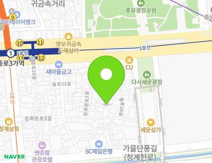 15-8 Jong-ro 24-gil, Jongno-gu, Seoul, Republic of Korea Map