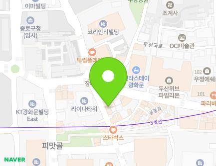 38-1 Jong-ro 5-gil, Jongno-gu, Seoul, Republic of Korea Map