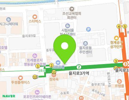 113-4 Eulji-ro, Jung-gu, Seoul, Republic of Korea Map