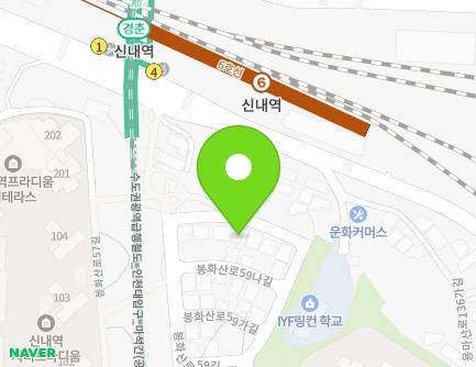 19 Bonghwasan-ro 59-gil, Jungnang-gu, Seoul, Republic of Korea Map