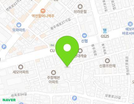 10 Bongujae-ro 40-gil, Jungnang-gu, Seoul, Republic of Korea Map