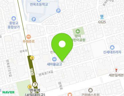 17-3 Myeonmok-ro 74-gil, Jungnang-gu, Seoul, Republic of Korea Map