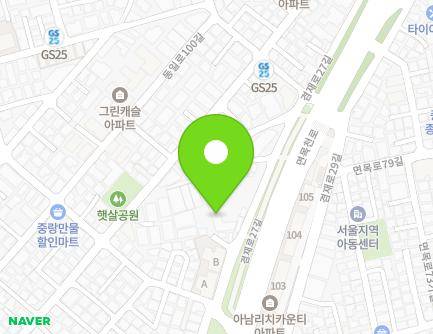 57 Gyeomjae-ro 27-gil, Jungnang-gu, Seoul, Republic of Korea Map