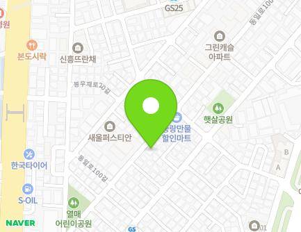 46 Dongil-ro 100-gil, Jungnang-gu, Seoul, Republic of Korea Map