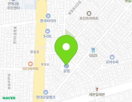 27 Gyeomjae-ro 23-gil, Jungnang-gu, Seoul, Republic of Korea Map