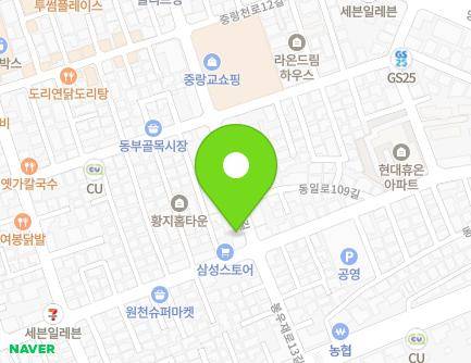 54 Dongil-ro 109-gil, Jungnang-gu, Seoul, Republic of Korea Map