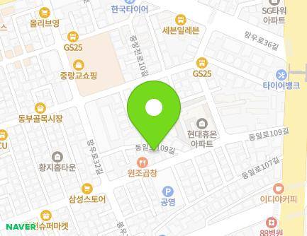 28-7 Dongil-ro 109-gil, Jungnang-gu, Seoul, Republic of Korea Map
