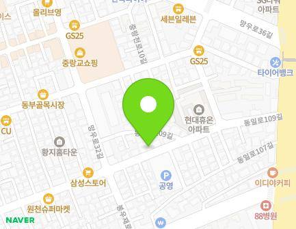 38 Dongil-ro 109-gil, Jungnang-gu, Seoul, Republic of Korea Map