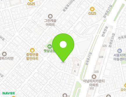 14-3 Myeonmokcheon-ro 23-gil, Jungnang-gu, Seoul, Republic of Korea Map