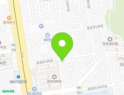 22 Dongil-ro 146-gil, Jungnang-gu, Seoul, Republic of Korea Map