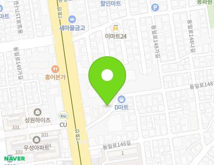 11 Dongil-ro 148-gil, Jungnang-gu, Seoul, Republic of Korea Map