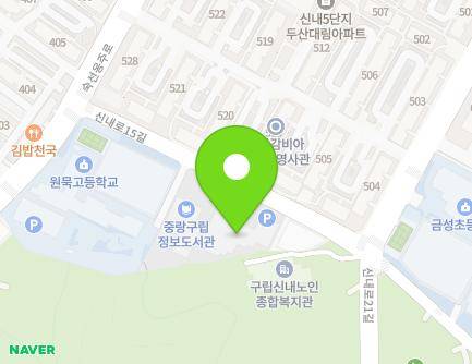 189 Sinnae-ro 15-gil, Jungnang-gu, Seoul, Republic of Korea Map