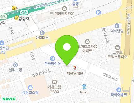 20 Mangu-ro 36-gil, Jungnang-gu, Seoul, Republic of Korea Map