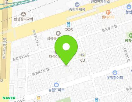 28 Dongil-ro 116-gil, Jungnang-gu, Seoul, Republic of Korea Map