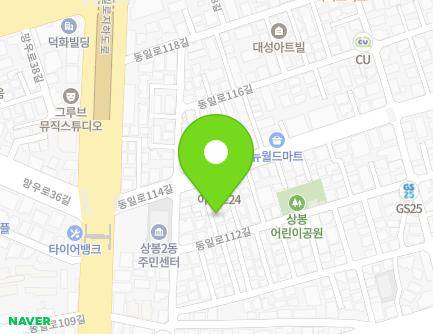 14-7 Dongil-ro 114-gil, Jungnang-gu, Seoul, Republic of Korea Map