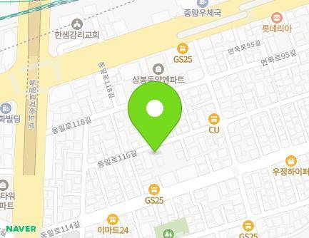 22 Dongil-ro 116-gil, Jungnang-gu, Seoul, Republic of Korea Map