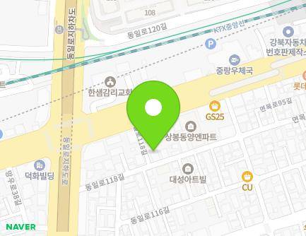 21 Dongil-ro 118-gil, Jungnang-gu, Seoul, Republic of Korea Map