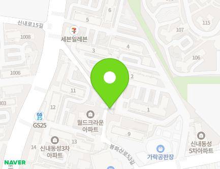 30 Bonghwasan-ro 53-gil, Jungnang-gu, Seoul, Republic of Korea Map