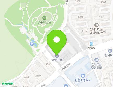 179 Bonghwasan-ro, Jungnang-gu, Seoul, Republic of Korea Map