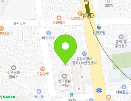 24 Bonghwasan-ro 16-gil, Jungnang-gu, Seoul, Republic of Korea Map