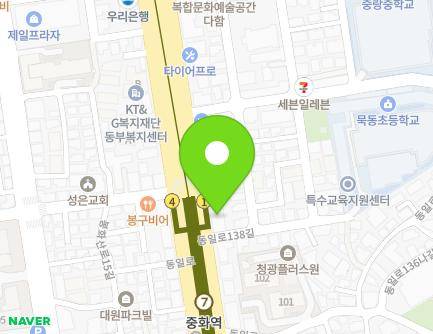 814 Dongil-ro, Jungnang-gu, Seoul, Republic of Korea Map