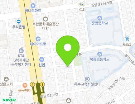 19-15 Dongil-ro 138-gil, Jungnang-gu, Seoul, Republic of Korea Map