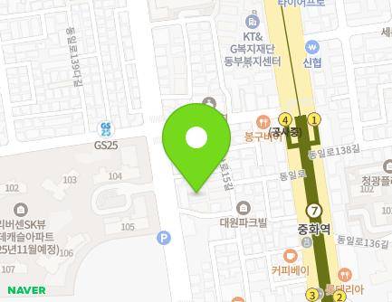 100-5 Jungnangyeok-ro, Jungnang-gu, Seoul, Republic of Korea Map