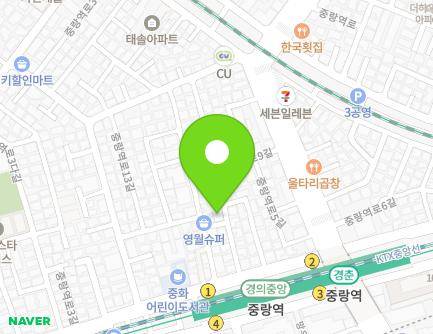 11-10 Jungnangyeok-ro 9-gil, Jungnang-gu, Seoul, Republic of Korea Map