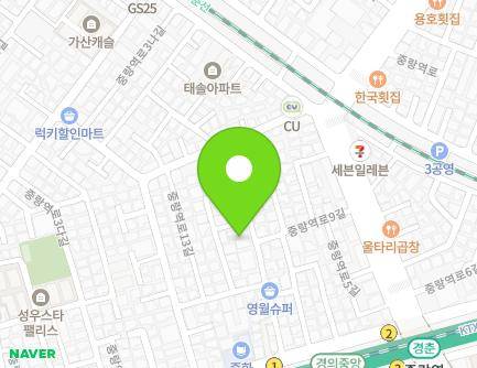 25 Jungnangyeok-ro 3ga-gil, Jungnang-gu, Seoul, Republic of Korea Map