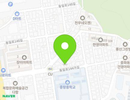 13 Dongil-ro 144ga-gil, Jungnang-gu, Seoul, Republic of Korea Map