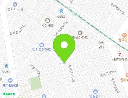 38 Jungnangyeok-ro 3na-gil, Jungnang-gu, Seoul, Republic of Korea Map