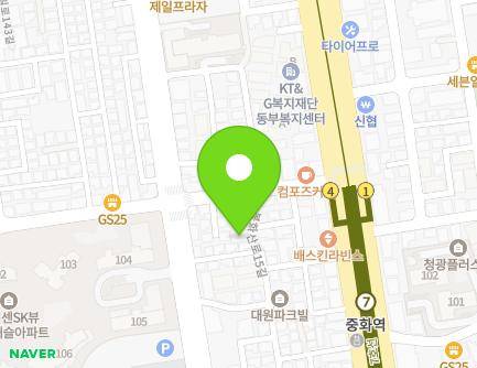 33 Bonghwasan-ro 15-gil, Jungnang-gu, Seoul, Republic of Korea Map