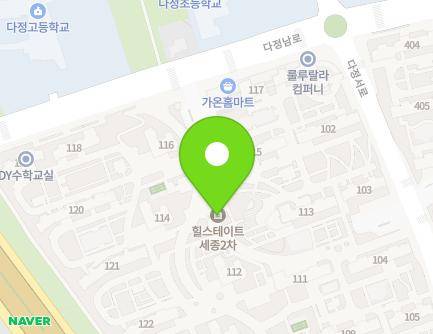 22 Dajeongnam-ro, Sejong-si, Republic of Korea Map