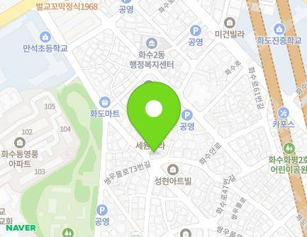 35 Hwasu-ro 69beon-gil, Dong-gu, Incheon, Republic of Korea Map