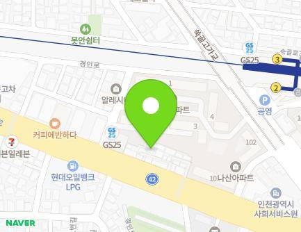 213-16 Gyeongin-ro, Michuhol-gu, Incheon, Republic of Korea Map