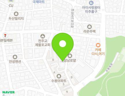 102-86 Subong-ro 33beon-gil, Michuhol-gu, Incheon, Republic of Korea Map