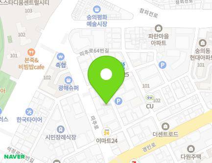 19 Gyeongin-ro 33beon-gil, Michuhol-gu, Incheon, Republic of Korea Map